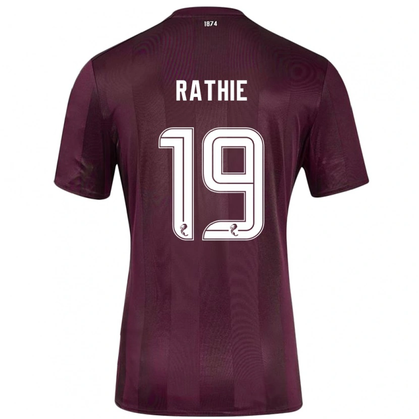 Danxen Kobiety Luke Rathie #19 Burgundowy Domowa Koszulka 2024/25 Koszulki Klubowe
