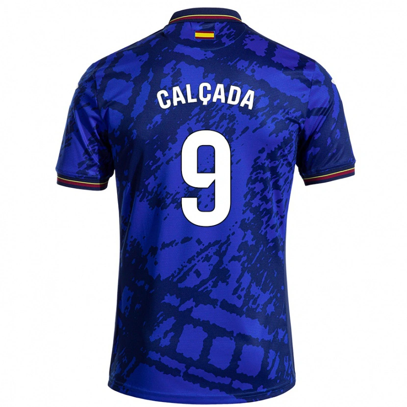 Danxen Kobiety Gonzalo Calçada #9 Ciemniejszy Niebieski Domowa Koszulka 2024/25 Koszulki Klubowe