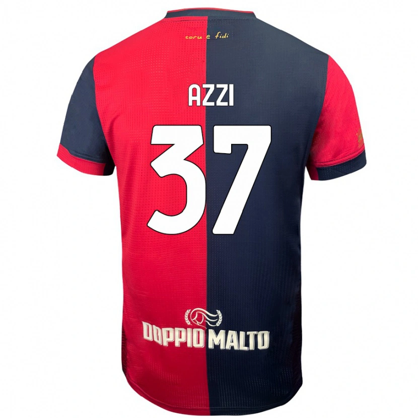 Danxen Kobiety Paulo Azzi #37 Czerwony Ciemniejszy Niebieski Domowa Koszulka 2024/25 Koszulki Klubowe
