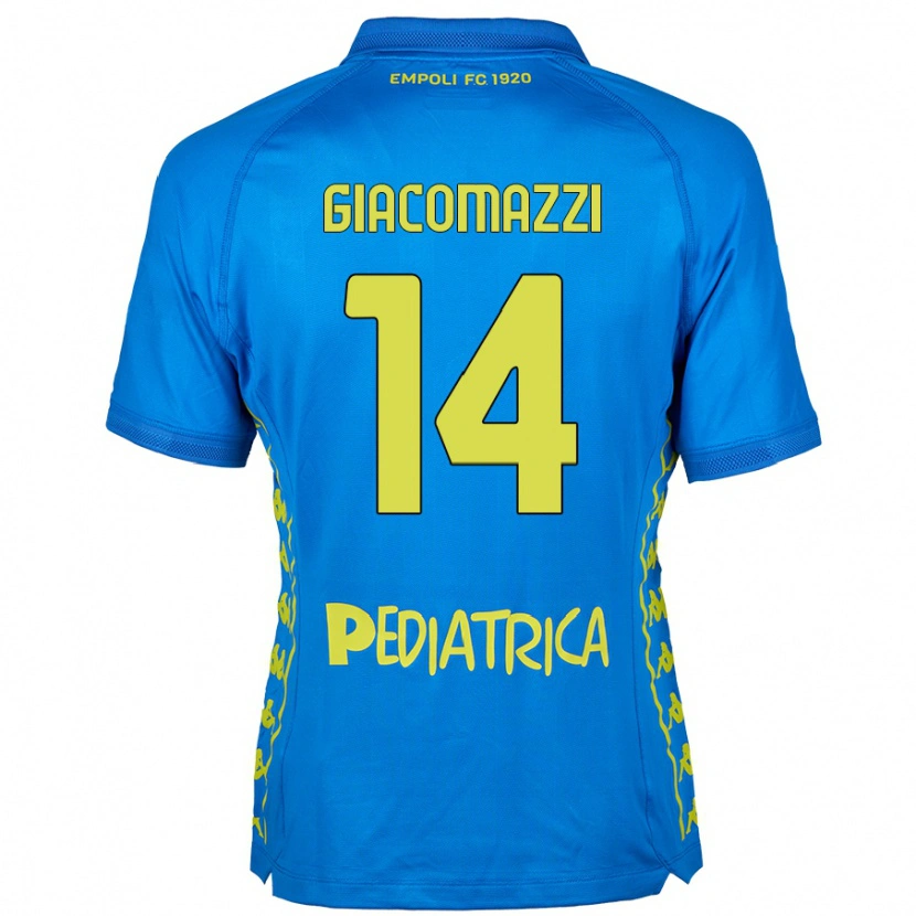Danxen Kobiety Sebastián Giacomazzi #14 Niebieski Domowa Koszulka 2024/25 Koszulki Klubowe