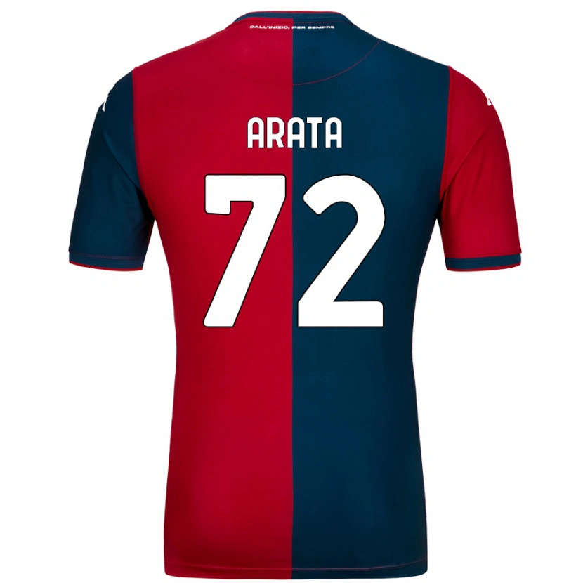 Danxen Kobiety Stefano Arata #72 Czerwony Ciemnoniebieski Domowa Koszulka 2024/25 Koszulki Klubowe