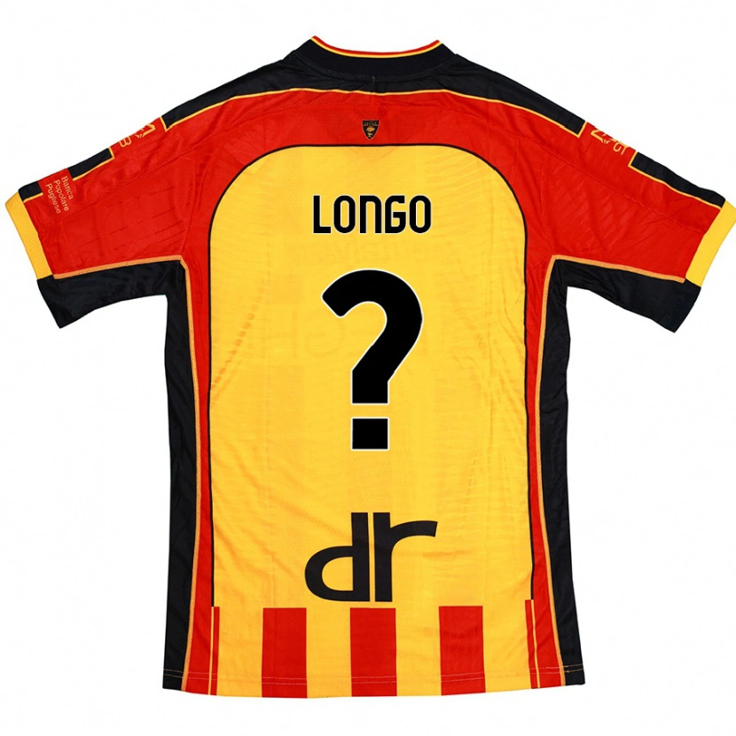 Danxen Kobiety Francesco Longo #0 Żółty Czerwony Domowa Koszulka 2024/25 Koszulki Klubowe