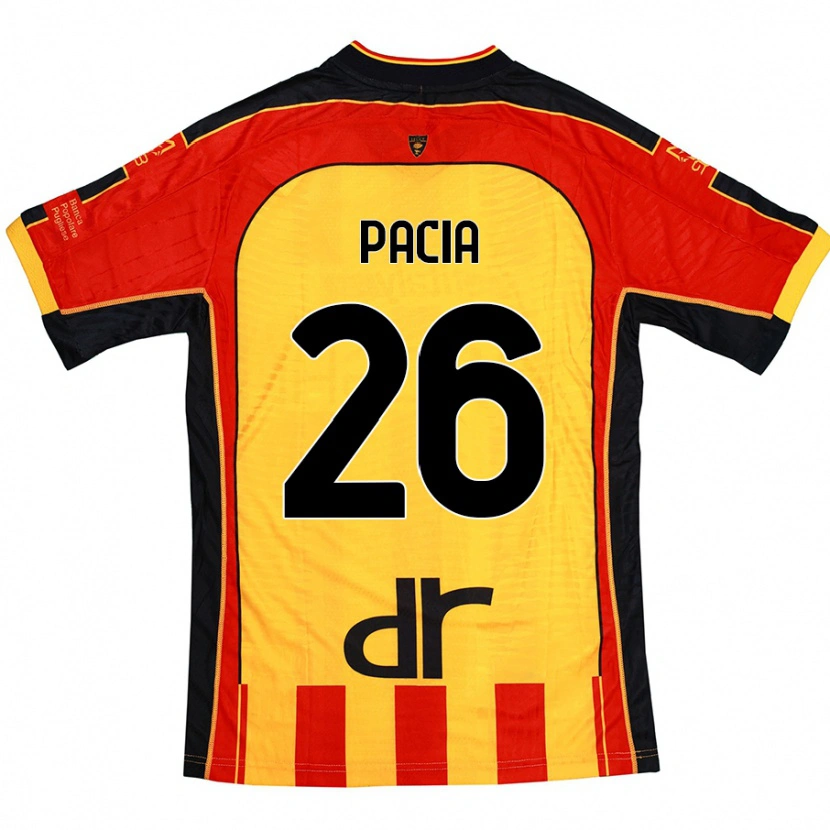 Danxen Kobiety Fabiano Pacia #26 Żółty Czerwony Domowa Koszulka 2024/25 Koszulki Klubowe