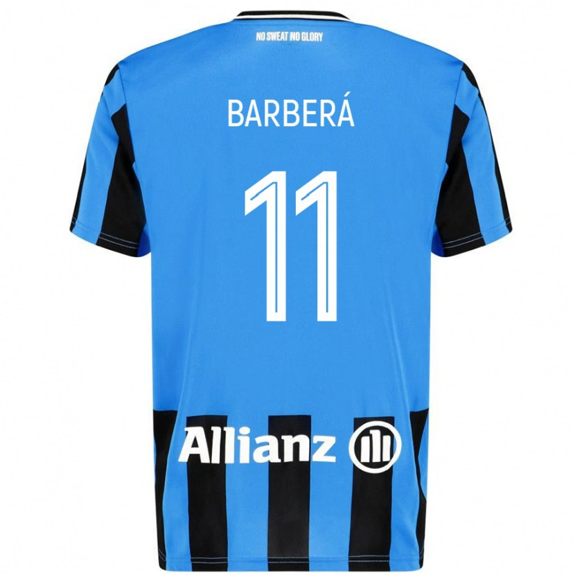Danxen Kobiety Víctor Barberá #11 Niebieski Czarny Domowa Koszulka 2024/25 Koszulki Klubowe