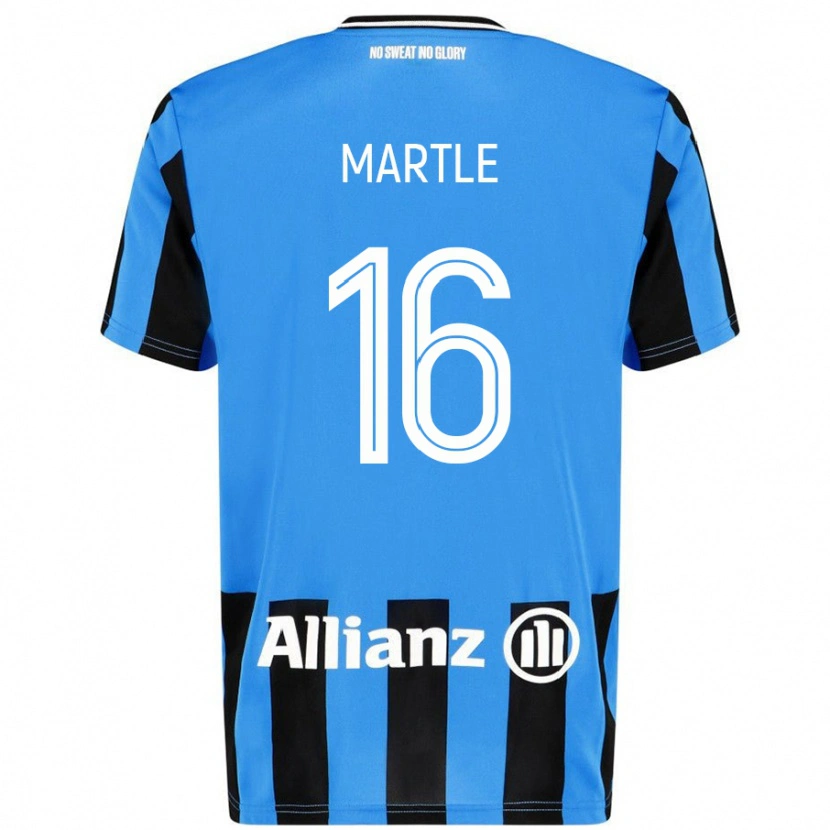 Danxen Kobiety Margaux Martlé #16 Niebieski Czarny Domowa Koszulka 2024/25 Koszulki Klubowe