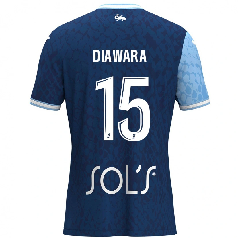 Danxen Kobiety Kandet Diawara #15 Niebieski Ciemnoniebieski Domowa Koszulka 2024/25 Koszulki Klubowe
