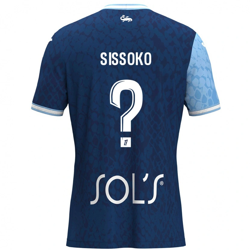 Danxen Kobiety Mustapha Sissoko #0 Niebieski Ciemnoniebieski Domowa Koszulka 2024/25 Koszulki Klubowe