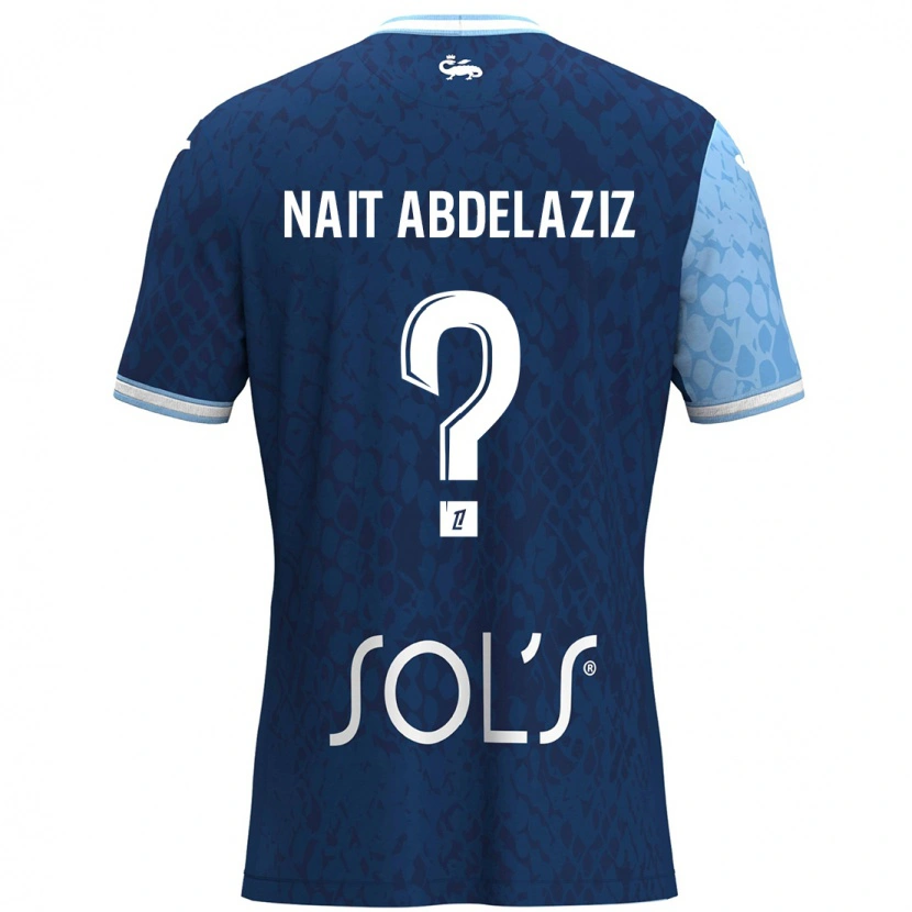 Danxen Kobiety Elias Naït Abdelaziz #0 Niebieski Ciemnoniebieski Domowa Koszulka 2024/25 Koszulki Klubowe