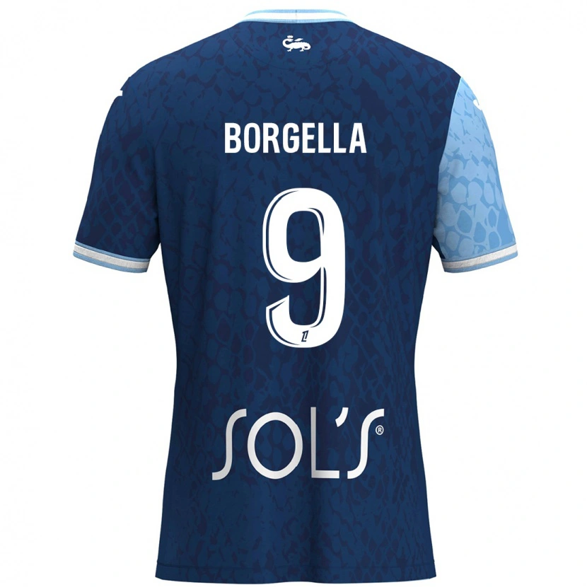 Danxen Kobiety Roselord Borgella #9 Niebieski Ciemnoniebieski Domowa Koszulka 2024/25 Koszulki Klubowe