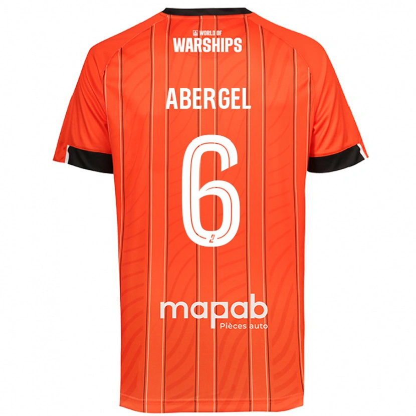 Danxen Kobiety Laurent Abergel #6 Pomarańczowy Domowa Koszulka 2024/25 Koszulki Klubowe