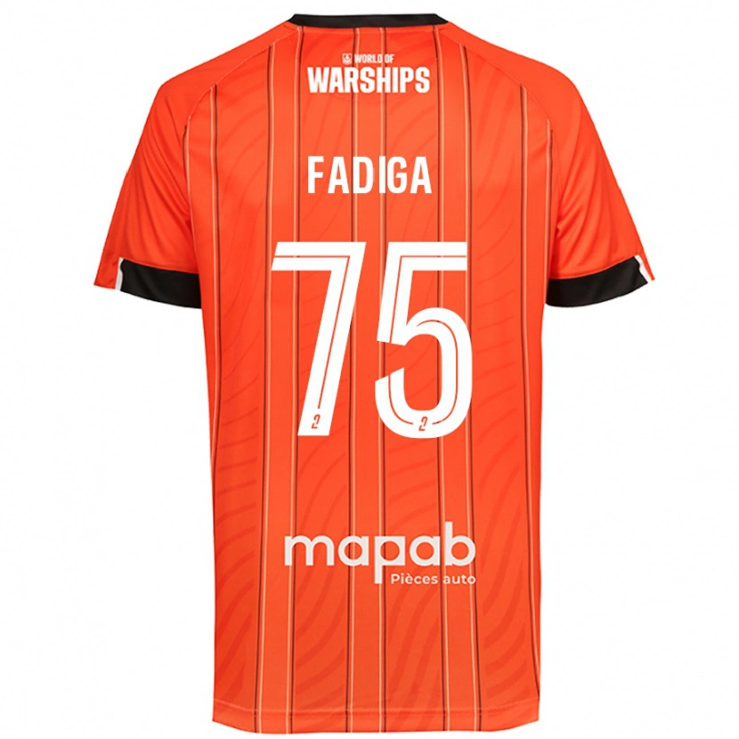 Danxen Kobiety Bandiougou Fadiga #75 Pomarańczowy Domowa Koszulka 2024/25 Koszulki Klubowe