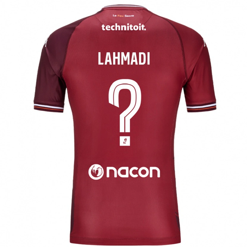 Danxen Kobiety Mehdi Lahmadi #0 Czerwony Granatowy Domowa Koszulka 2024/25 Koszulki Klubowe