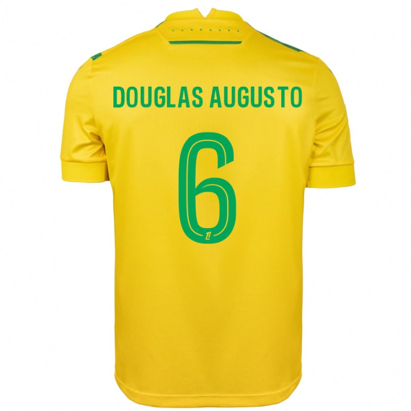 Danxen Kobiety Douglas Augusto #6 Żółty Zielony Domowa Koszulka 2024/25 Koszulki Klubowe