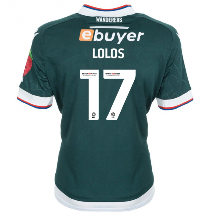 Danxen Kobiety Klaidi Lolos #17 Ciemnozielony Wyjazdowa Koszulka 2024/25 Koszulki Klubowe