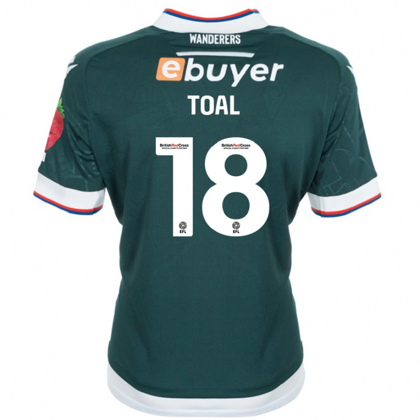Danxen Kobiety Eoin Toal #18 Ciemnozielony Wyjazdowa Koszulka 2024/25 Koszulki Klubowe