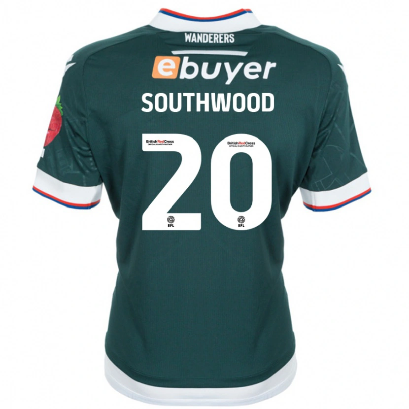Danxen Kobiety Luke Southwood #20 Ciemnozielony Wyjazdowa Koszulka 2024/25 Koszulki Klubowe