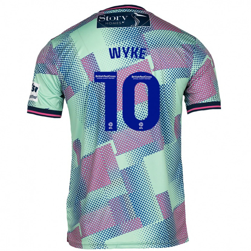Danxen Kobiety Charlie Wyke #10 Zielony Wyjazdowa Koszulka 2024/25 Koszulki Klubowe