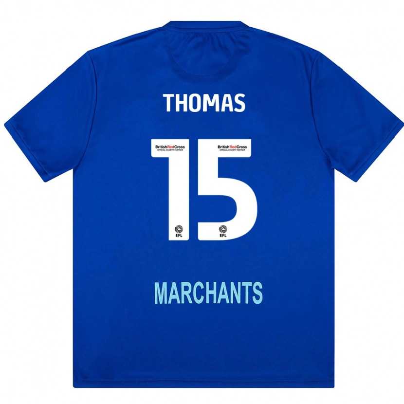 Danxen Kobiety Jordan Thomas #15 Zielony Wyjazdowa Koszulka 2024/25 Koszulki Klubowe