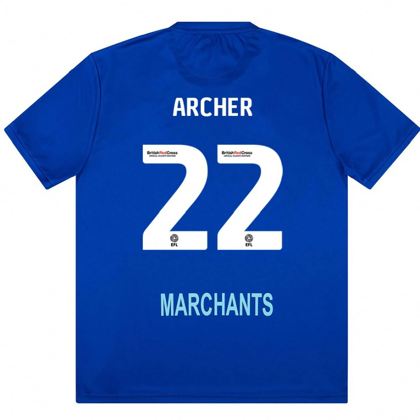 Danxen Kobiety Ethon Archer #22 Zielony Wyjazdowa Koszulka 2024/25 Koszulki Klubowe