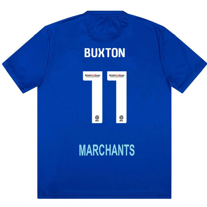 Danxen Kobiety Charlotte Buxton #11 Zielony Wyjazdowa Koszulka 2024/25 Koszulki Klubowe