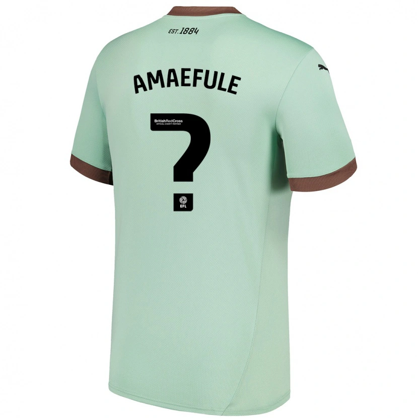 Danxen Kobiety Kelvin Amaefule #0 Jasnozielony Wyjazdowa Koszulka 2024/25 Koszulki Klubowe