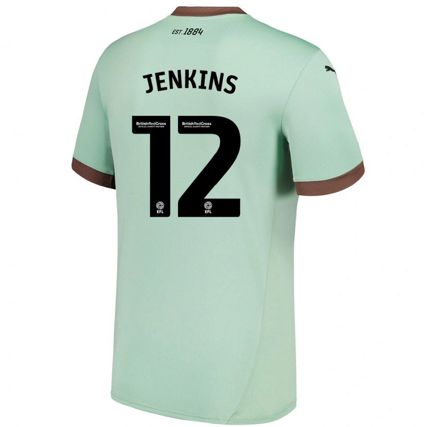 Danxen Kobiety Camille Jenkins #12 Jasnozielony Wyjazdowa Koszulka 2024/25 Koszulki Klubowe
