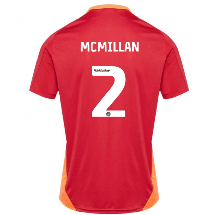 Danxen Kobiety Jack Mcmillan #2 Niebieski Złamana Biel Wyjazdowa Koszulka 2024/25 Koszulki Klubowe