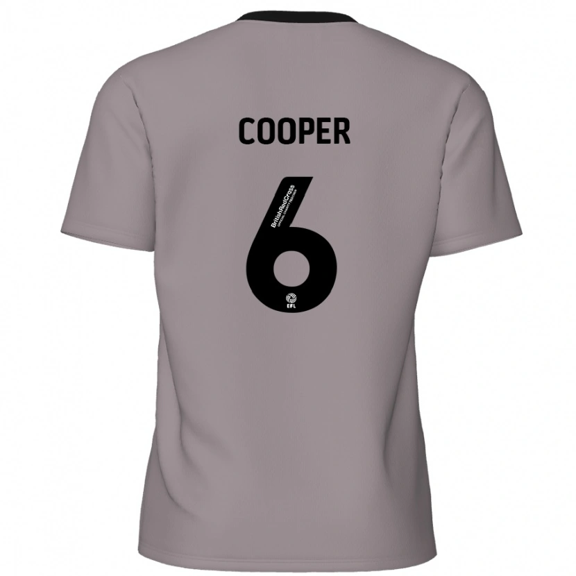 Danxen Kobiety Brandon Cooper #6 Szary Wyjazdowa Koszulka 2024/25 Koszulki Klubowe