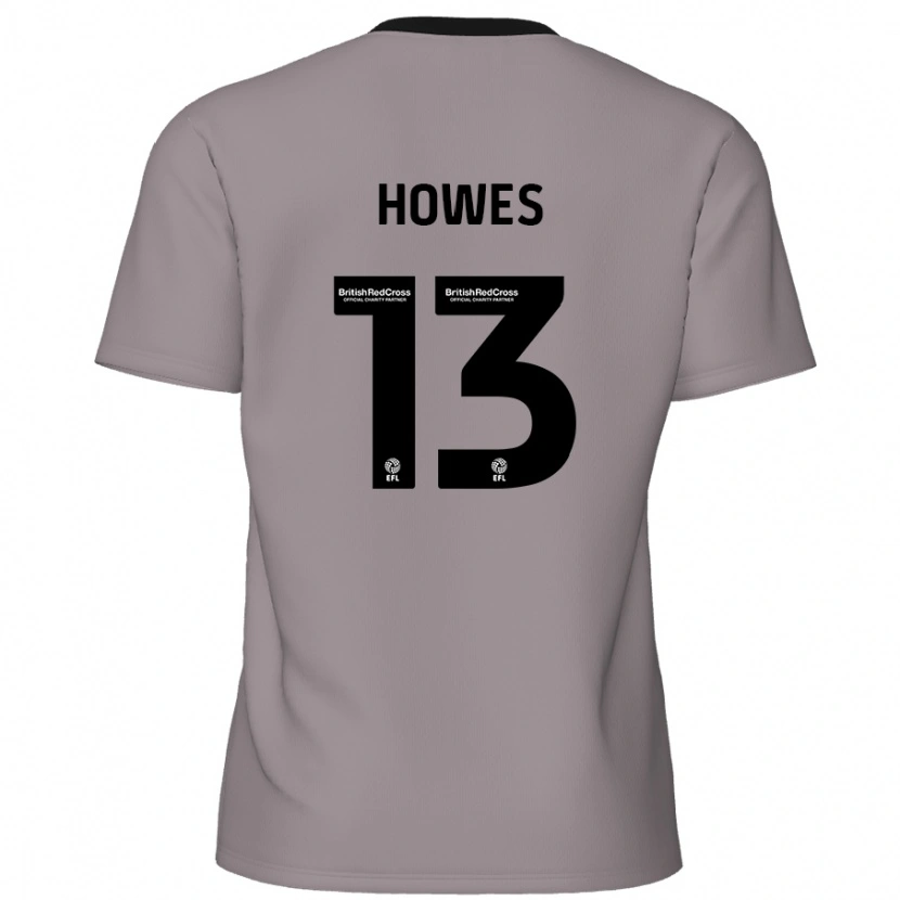 Danxen Kobiety Sam Howes #13 Szary Wyjazdowa Koszulka 2024/25 Koszulki Klubowe