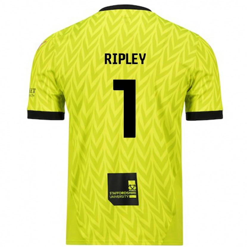 Danxen Kobiety Connor Ripley #1 Fluorescencyjny Zielony Wyjazdowa Koszulka 2024/25 Koszulki Klubowe