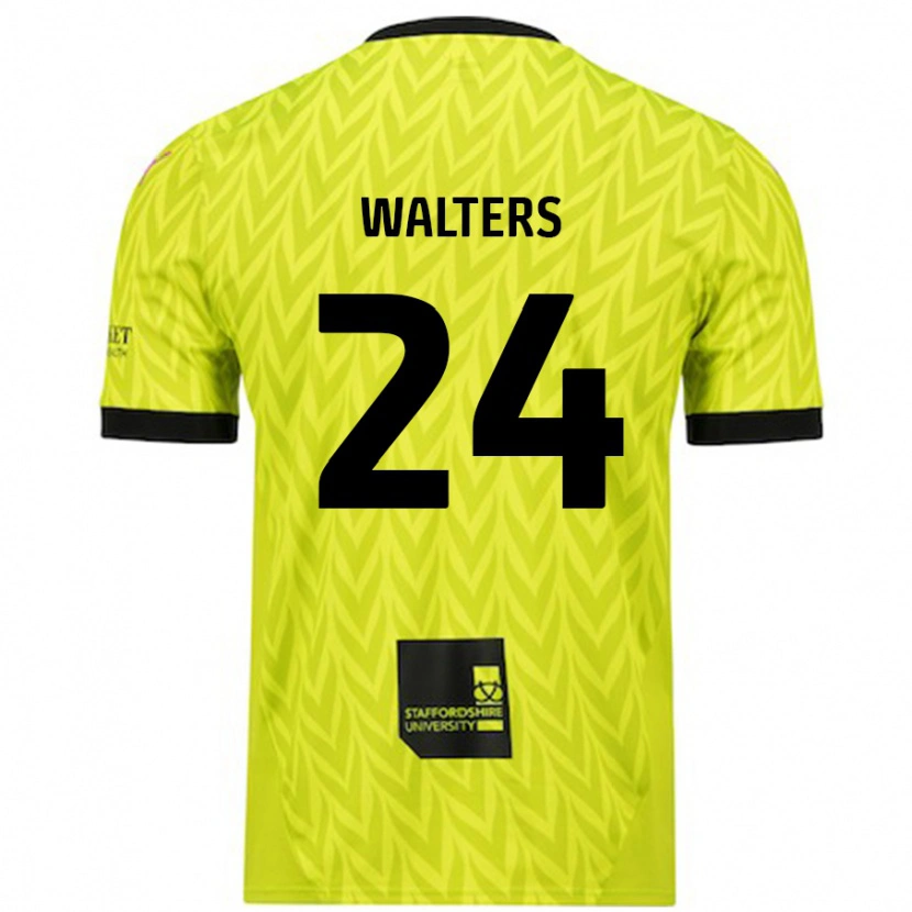 Danxen Kobiety Rhys Walters #24 Fluorescencyjny Zielony Wyjazdowa Koszulka 2024/25 Koszulki Klubowe
