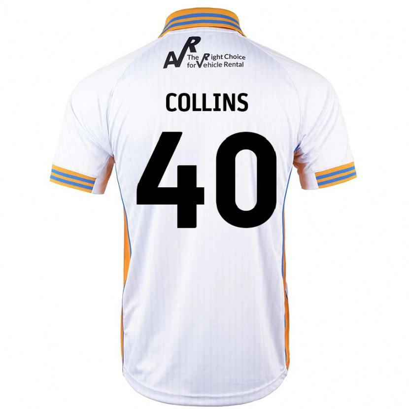 Danxen Kobiety Jude Collins #40 Biały Wyjazdowa Koszulka 2024/25 Koszulki Klubowe