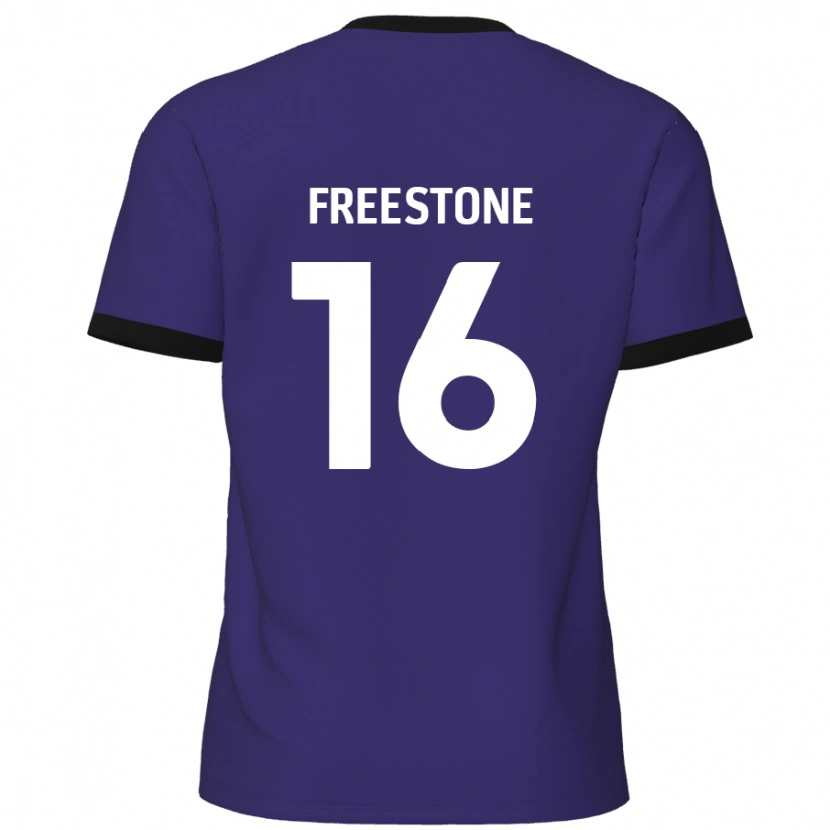 Danxen Kobiety Lewis Freestone #16 Fioletowy Wyjazdowa Koszulka 2024/25 Koszulki Klubowe