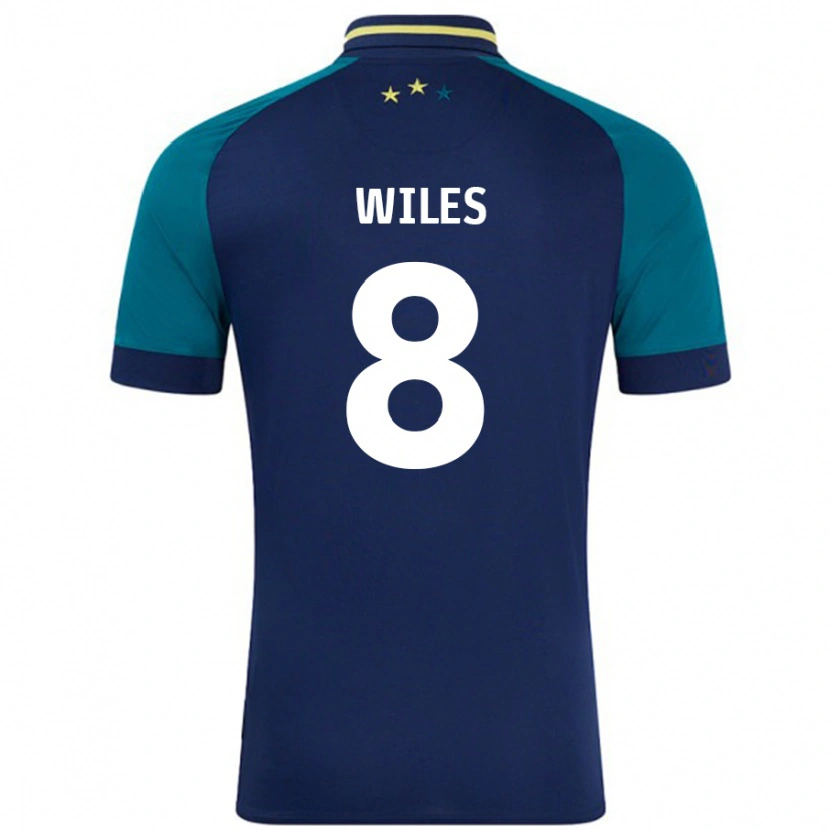 Danxen Kobiety Ben Wiles #8 Granatowy Ciemnozielony Wyjazdowa Koszulka 2024/25 Koszulki Klubowe