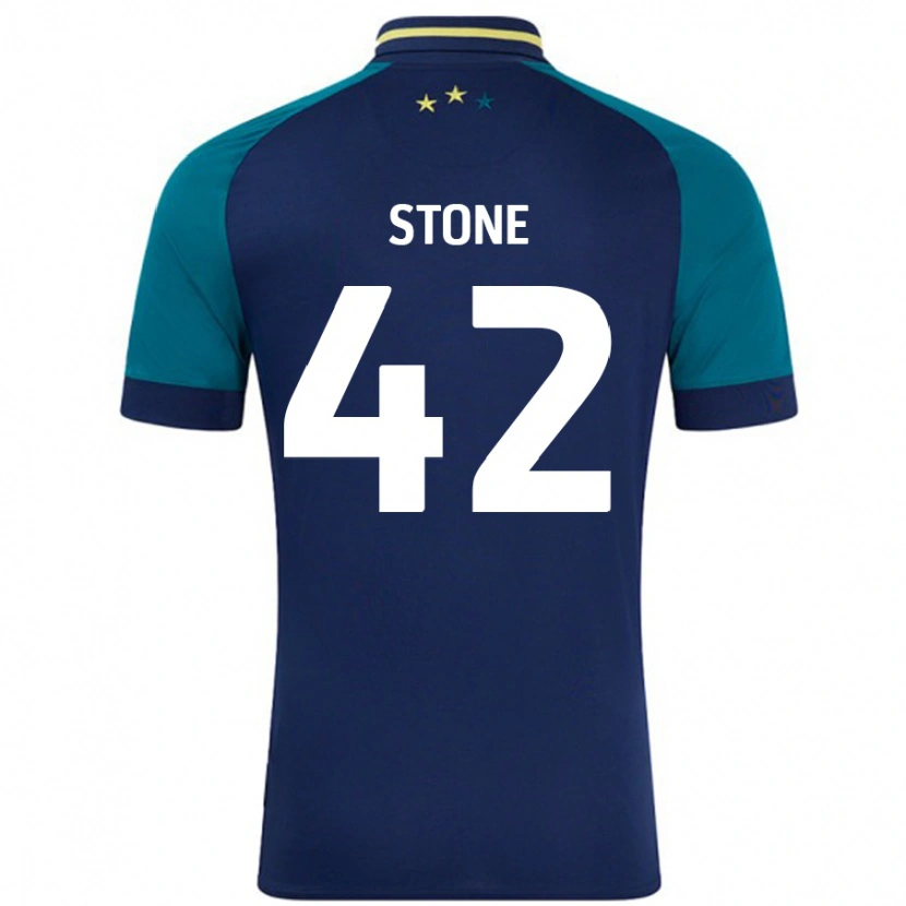 Danxen Kobiety Michael Stone #42 Granatowy Ciemnozielony Wyjazdowa Koszulka 2024/25 Koszulki Klubowe