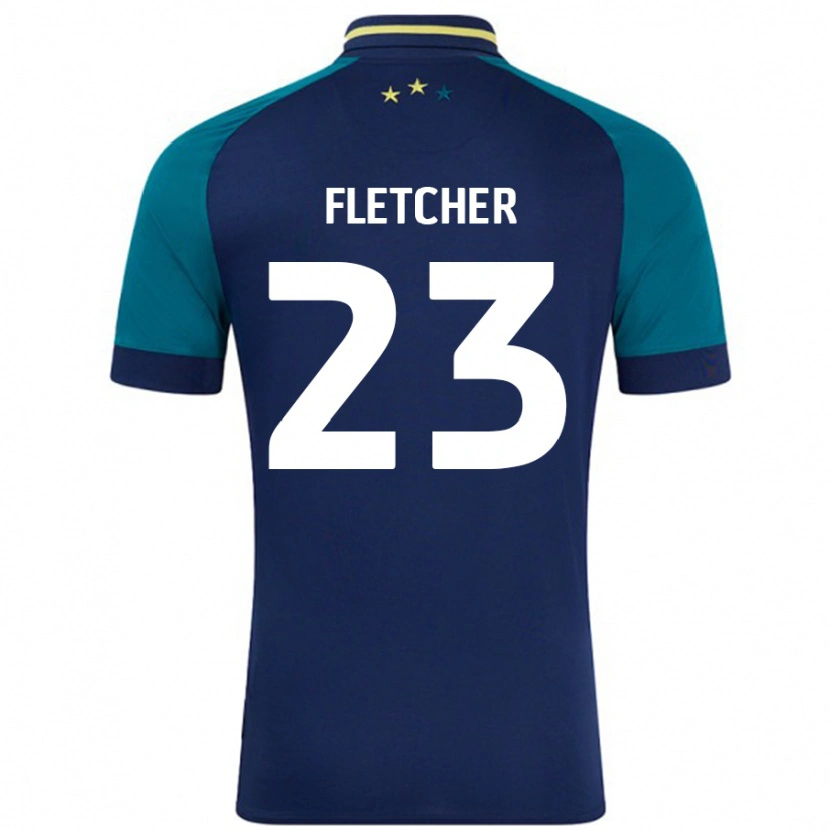 Danxen Kobiety Serena Fletcher #23 Granatowy Ciemnozielony Wyjazdowa Koszulka 2024/25 Koszulki Klubowe