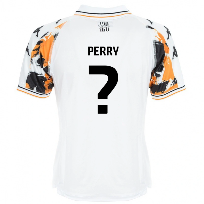 Danxen Kobiety Alfie Perry #0 Biały Wyjazdowa Koszulka 2024/25 Koszulki Klubowe