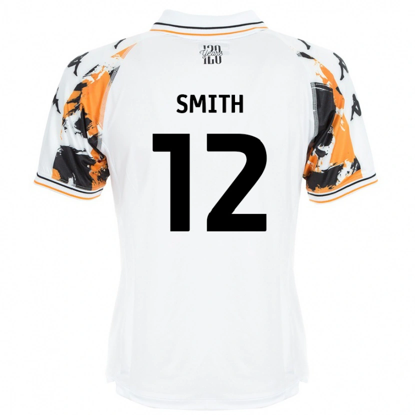 Danxen Kobiety Emily Smith #12 Biały Wyjazdowa Koszulka 2024/25 Koszulki Klubowe