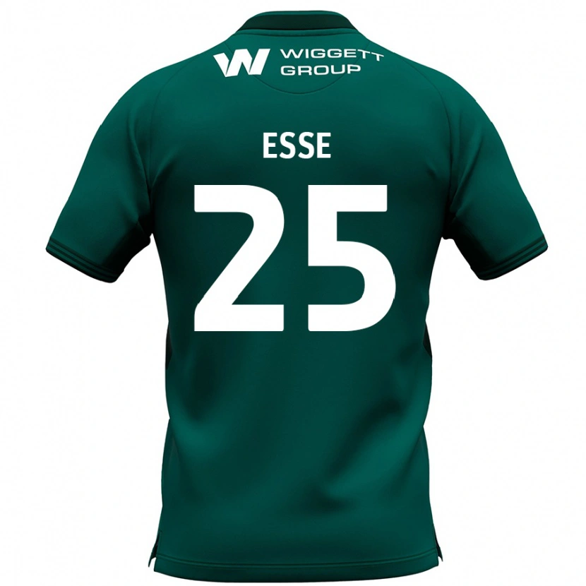 Danxen Kobiety Romain Esse #25 Zielony Wyjazdowa Koszulka 2024/25 Koszulki Klubowe