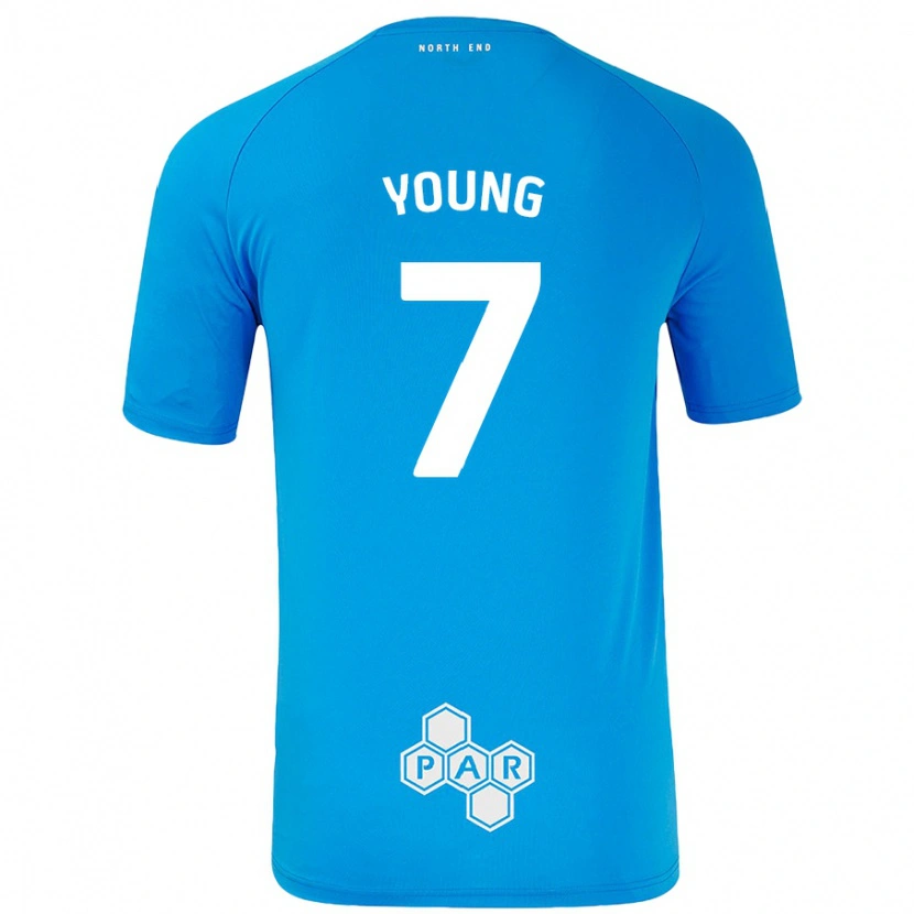 Danxen Kobiety Danielle Young #7 Niebieski Wyjazdowa Koszulka 2024/25 Koszulki Klubowe