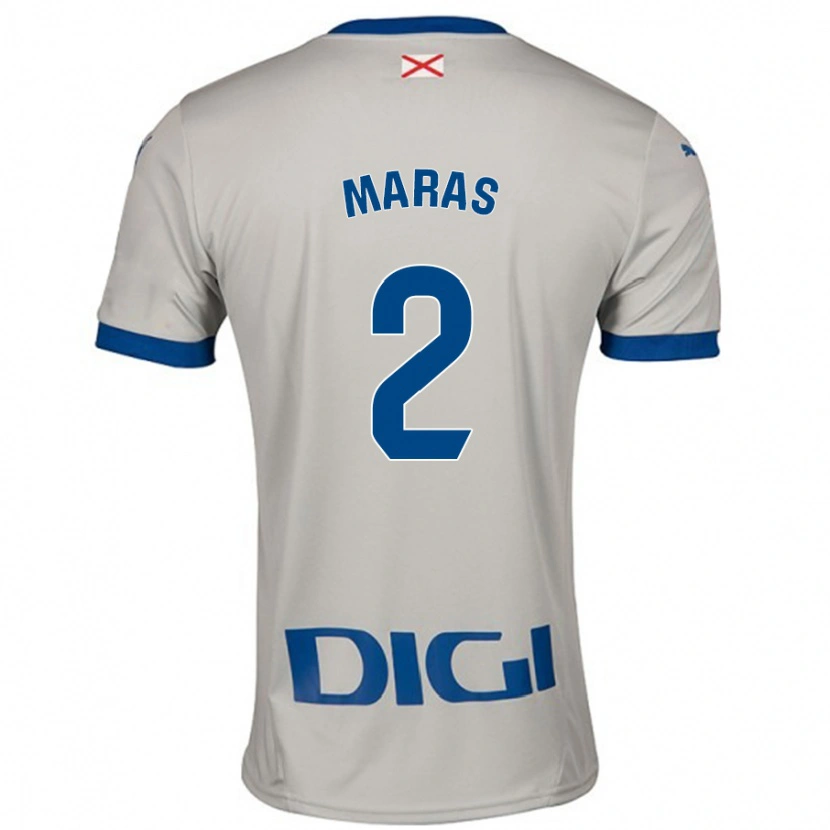 Danxen Kobiety Nikola Maras #2 Jasnoszary Wyjazdowa Koszulka 2024/25 Koszulki Klubowe