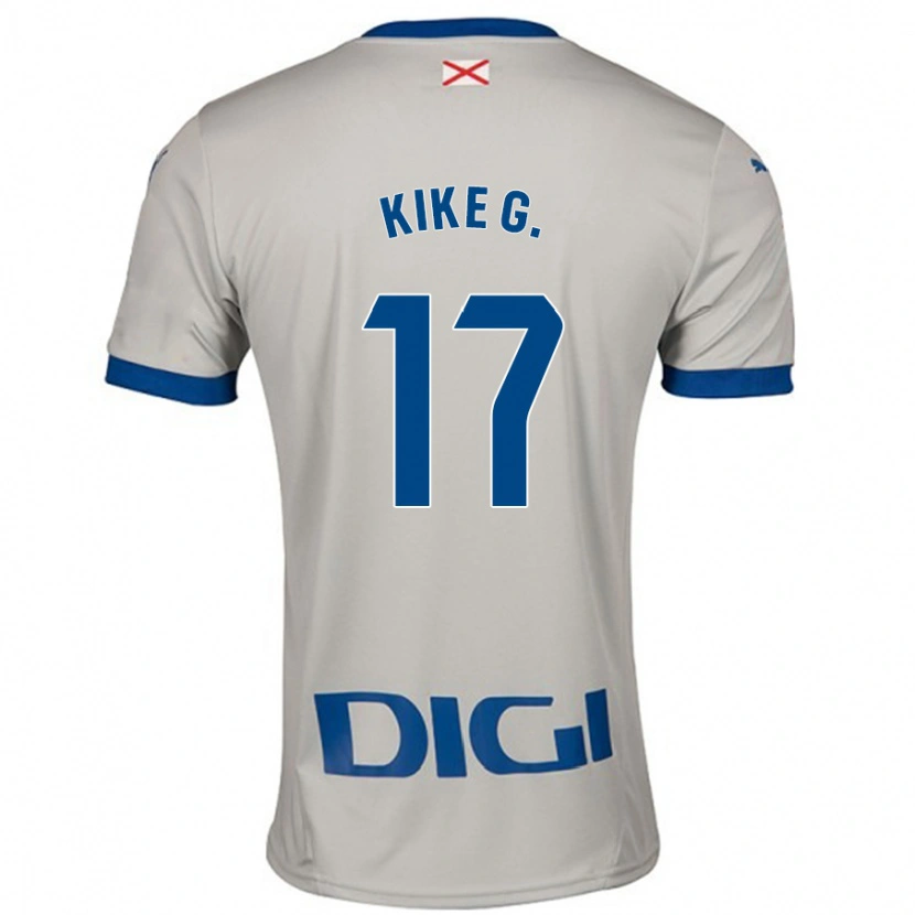Danxen Kobiety Kike García #17 Jasnoszary Wyjazdowa Koszulka 2024/25 Koszulki Klubowe