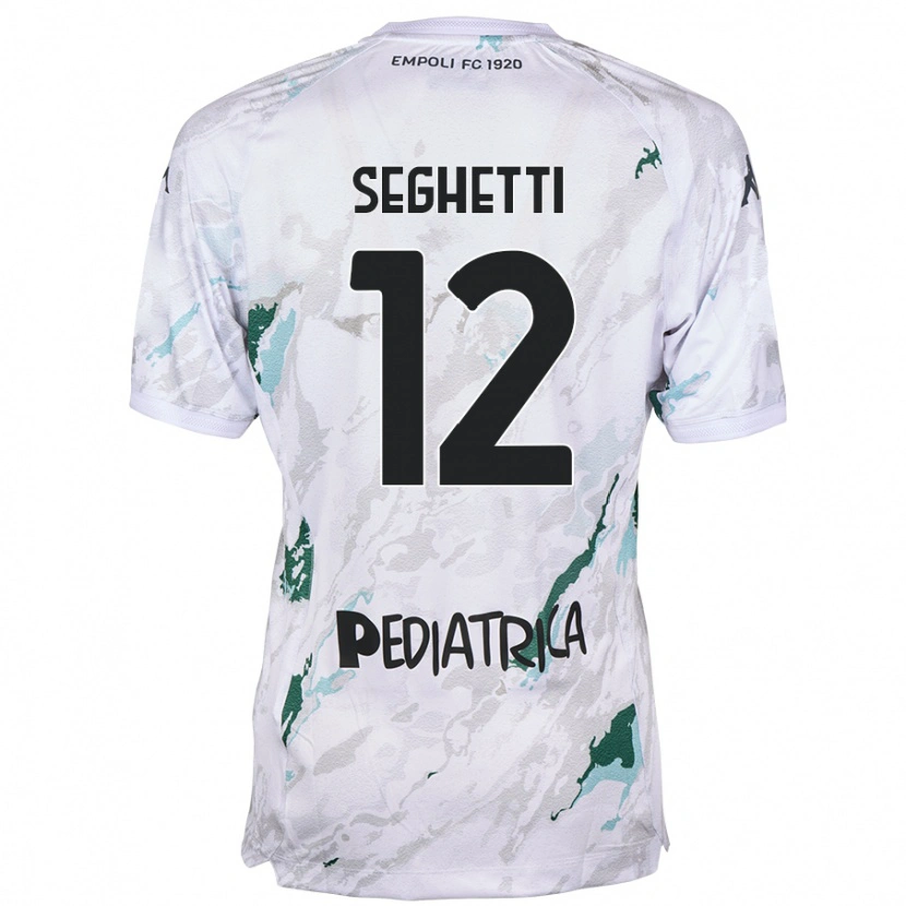 Danxen Kobiety Jacopo Seghetti #12 Szary Wyjazdowa Koszulka 2024/25 Koszulki Klubowe