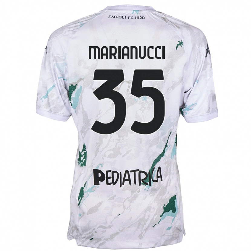 Danxen Kobiety Luca Marianucci #35 Szary Wyjazdowa Koszulka 2024/25 Koszulki Klubowe