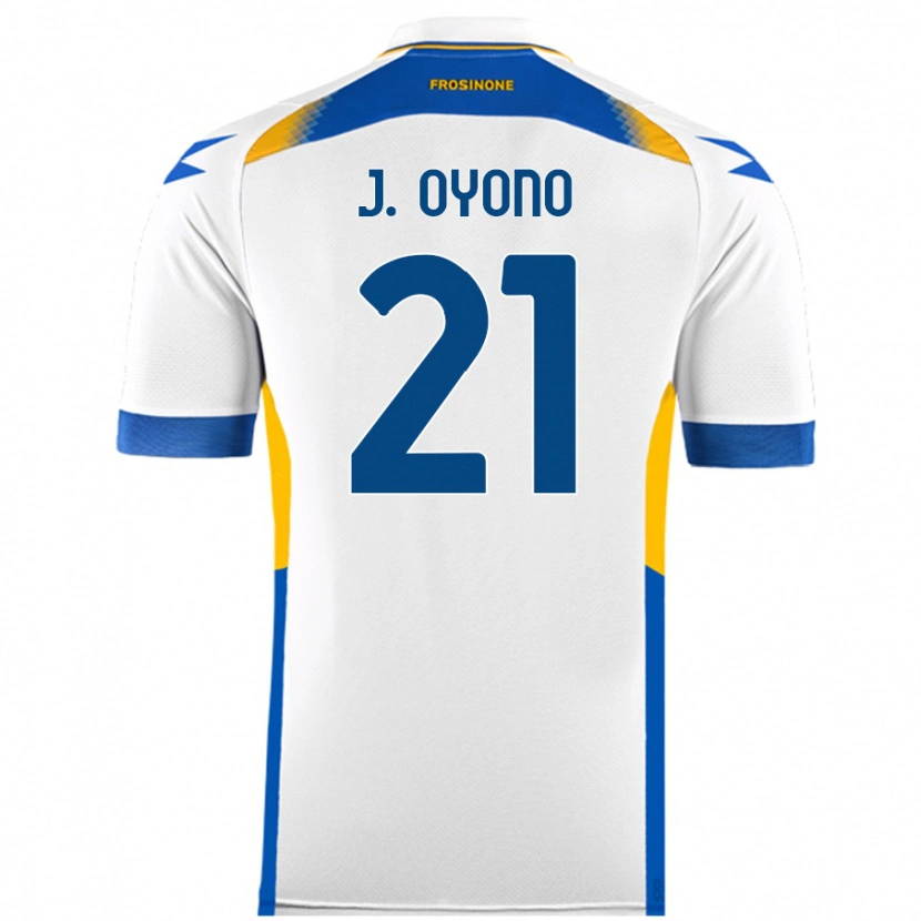 Danxen Kobiety Jérémy Oyono #21 Biały Wyjazdowa Koszulka 2024/25 Koszulki Klubowe