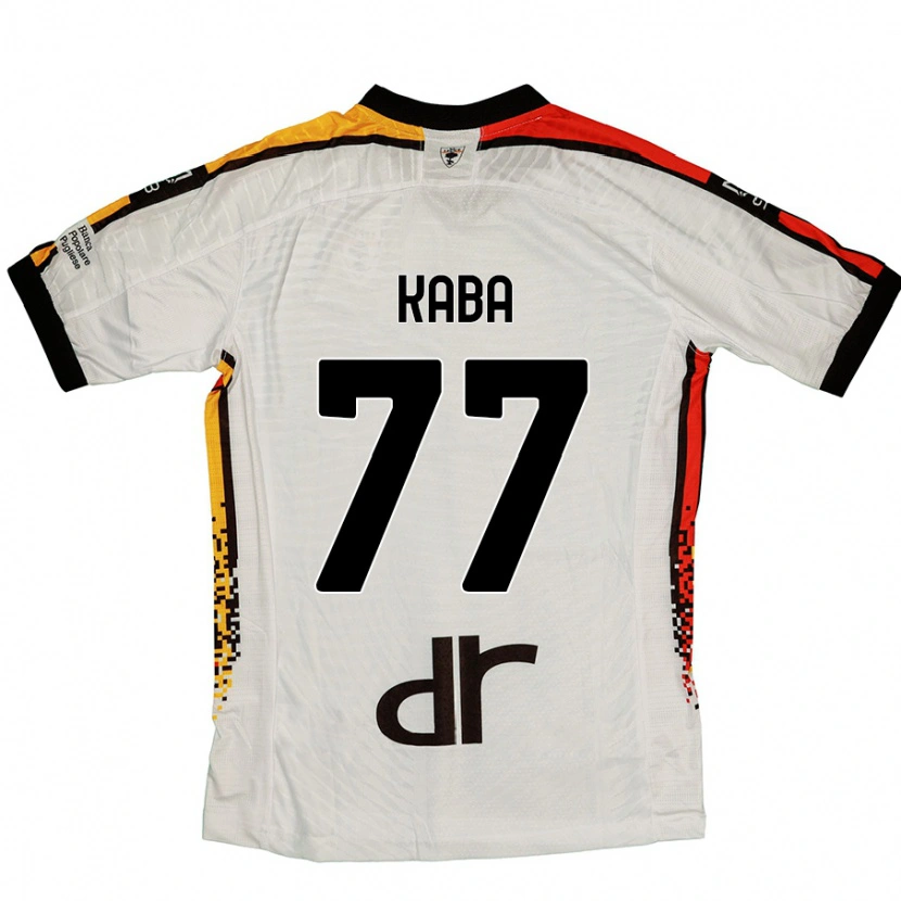 Danxen Kobiety Mohamed Kaba #77 Biały Czarny Wyjazdowa Koszulka 2024/25 Koszulki Klubowe