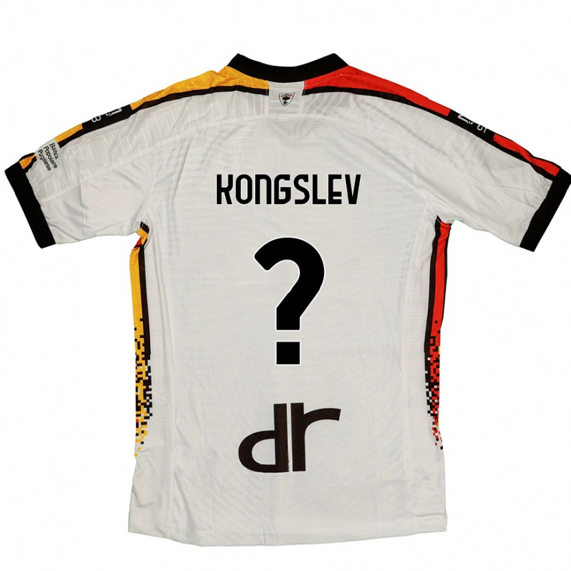 Danxen Kobiety Frederik Kongslev #0 Biały Czarny Wyjazdowa Koszulka 2024/25 Koszulki Klubowe