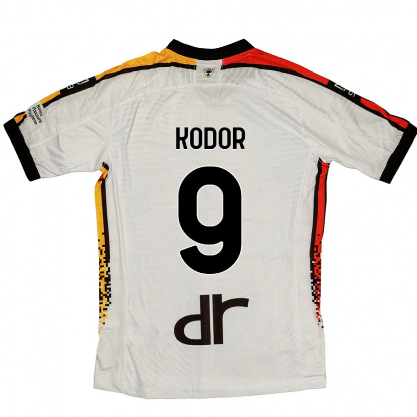 Danxen Kobiety Jason Kodor #9 Biały Czarny Wyjazdowa Koszulka 2024/25 Koszulki Klubowe