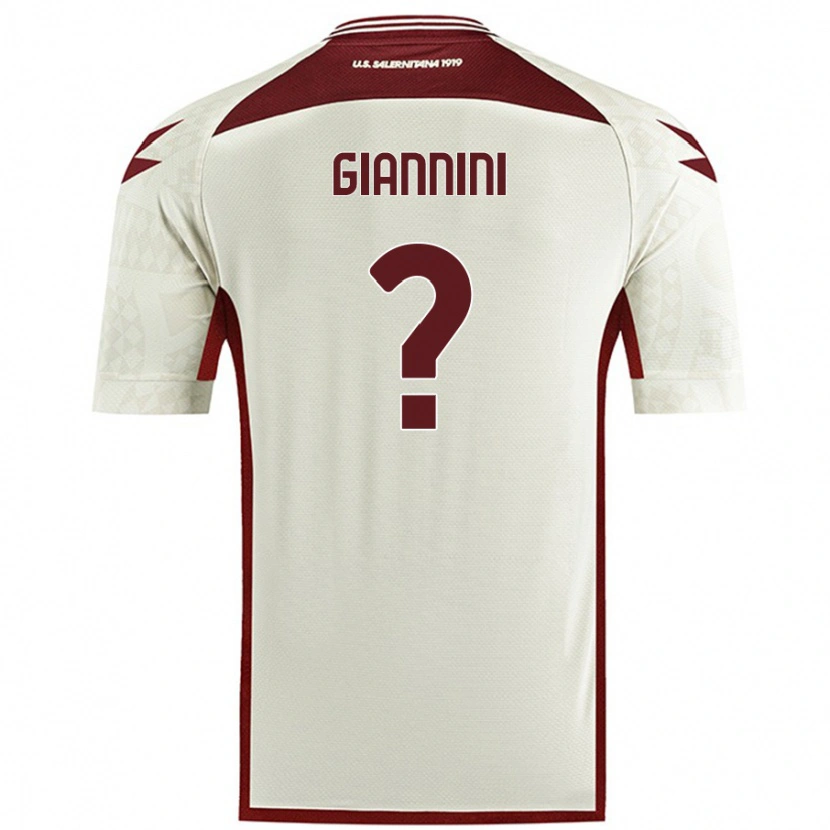 Danxen Kobiety Emanuele Giannini #0 Kolor Kremowy Wyjazdowa Koszulka 2024/25 Koszulki Klubowe