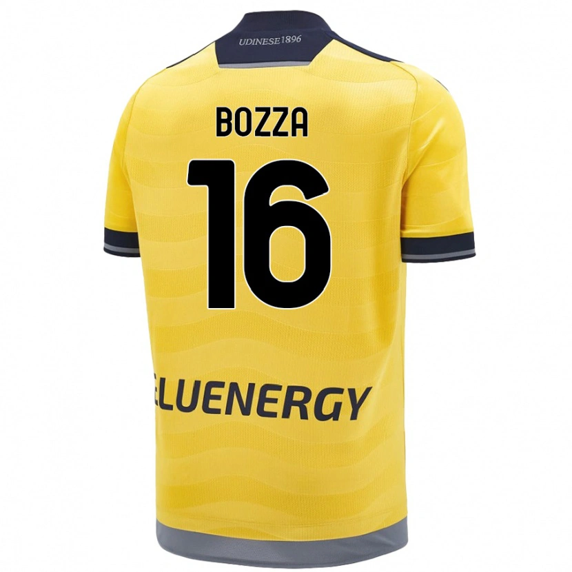 Danxen Kobiety Mattia Bozza #16 Złoty Wyjazdowa Koszulka 2024/25 Koszulki Klubowe